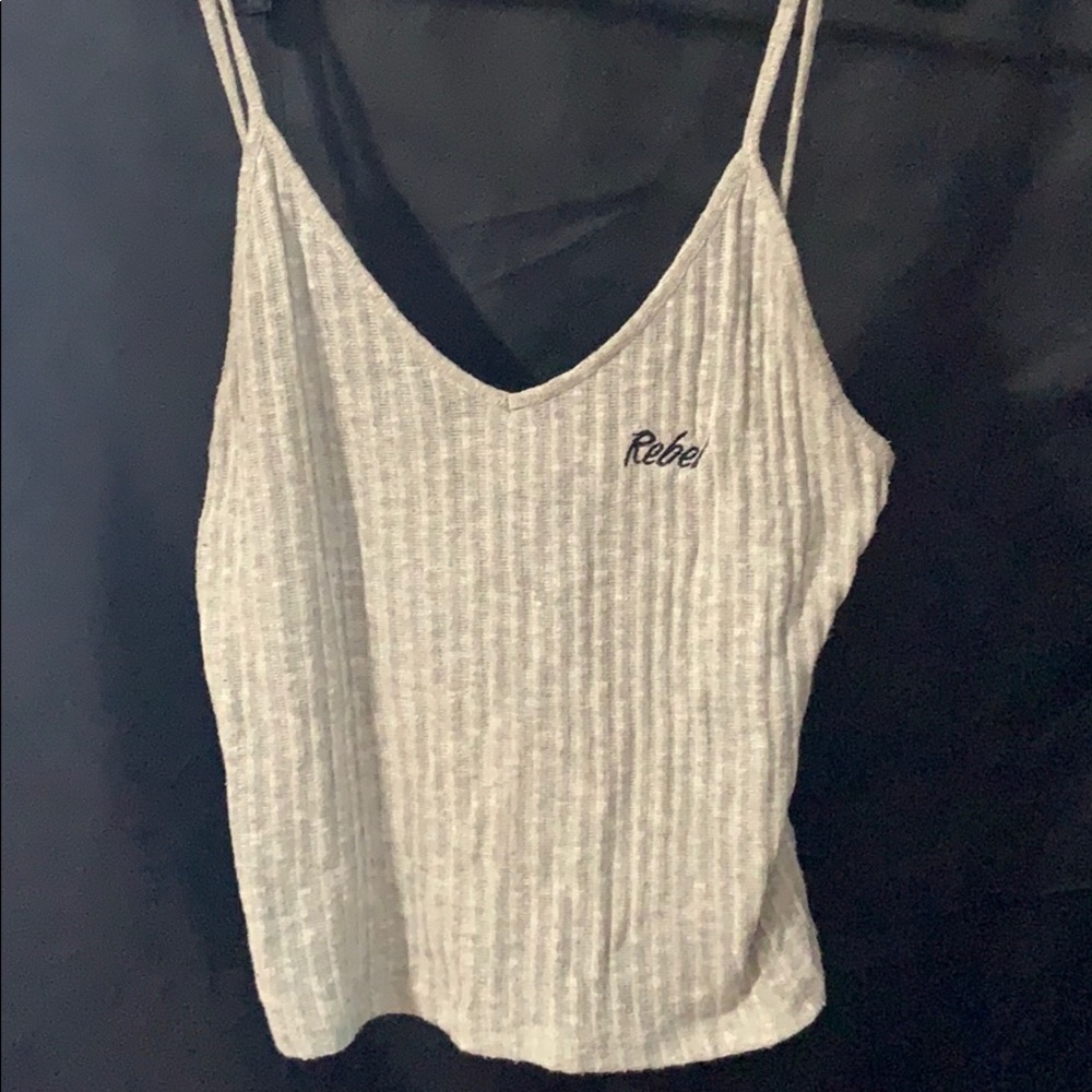 Rebel grey tank top